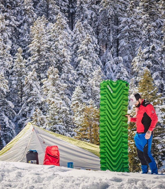 Klymit Static V Long термална постелка, зелена