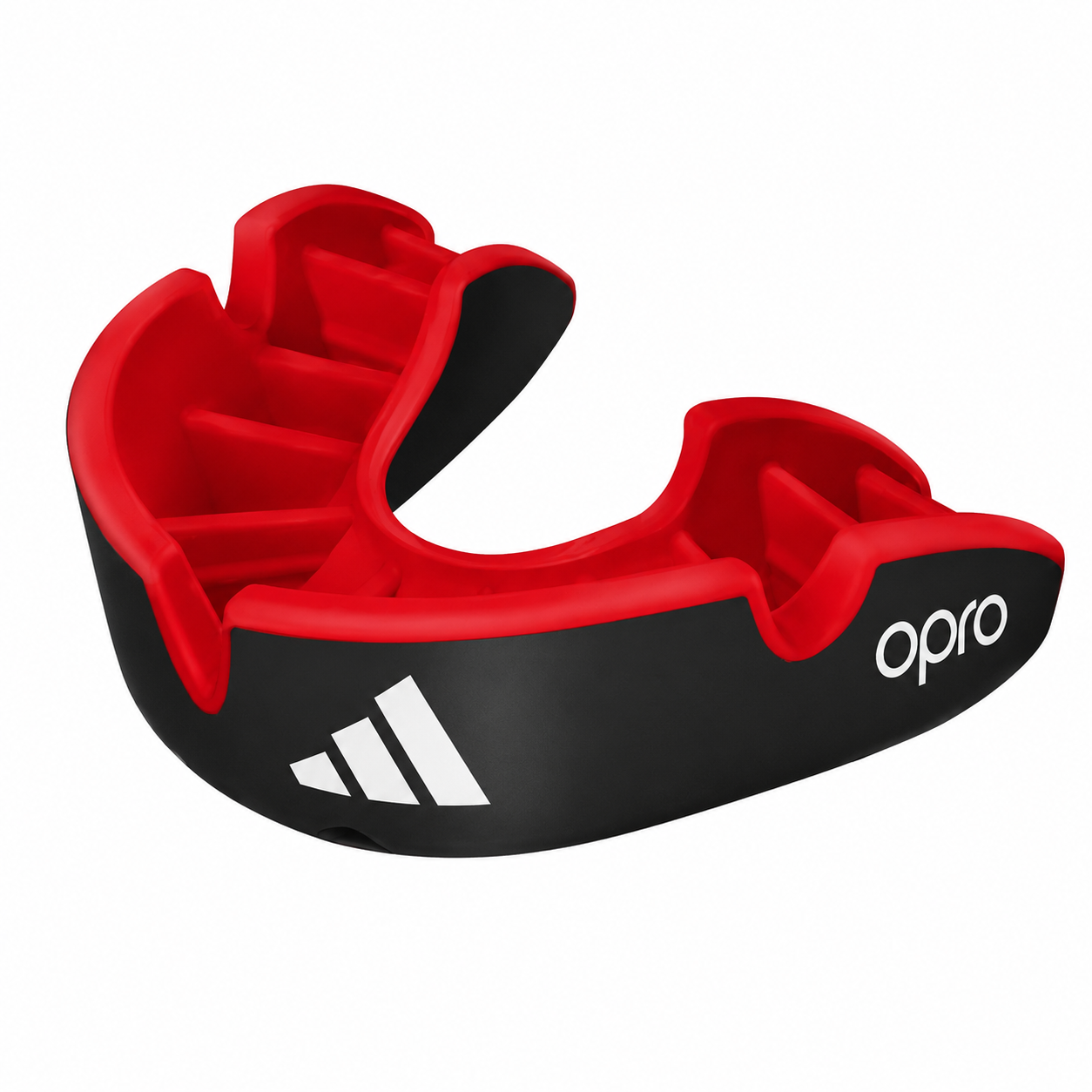 Adidas Opro Silver zaščita za zobe, črno-rdeča
