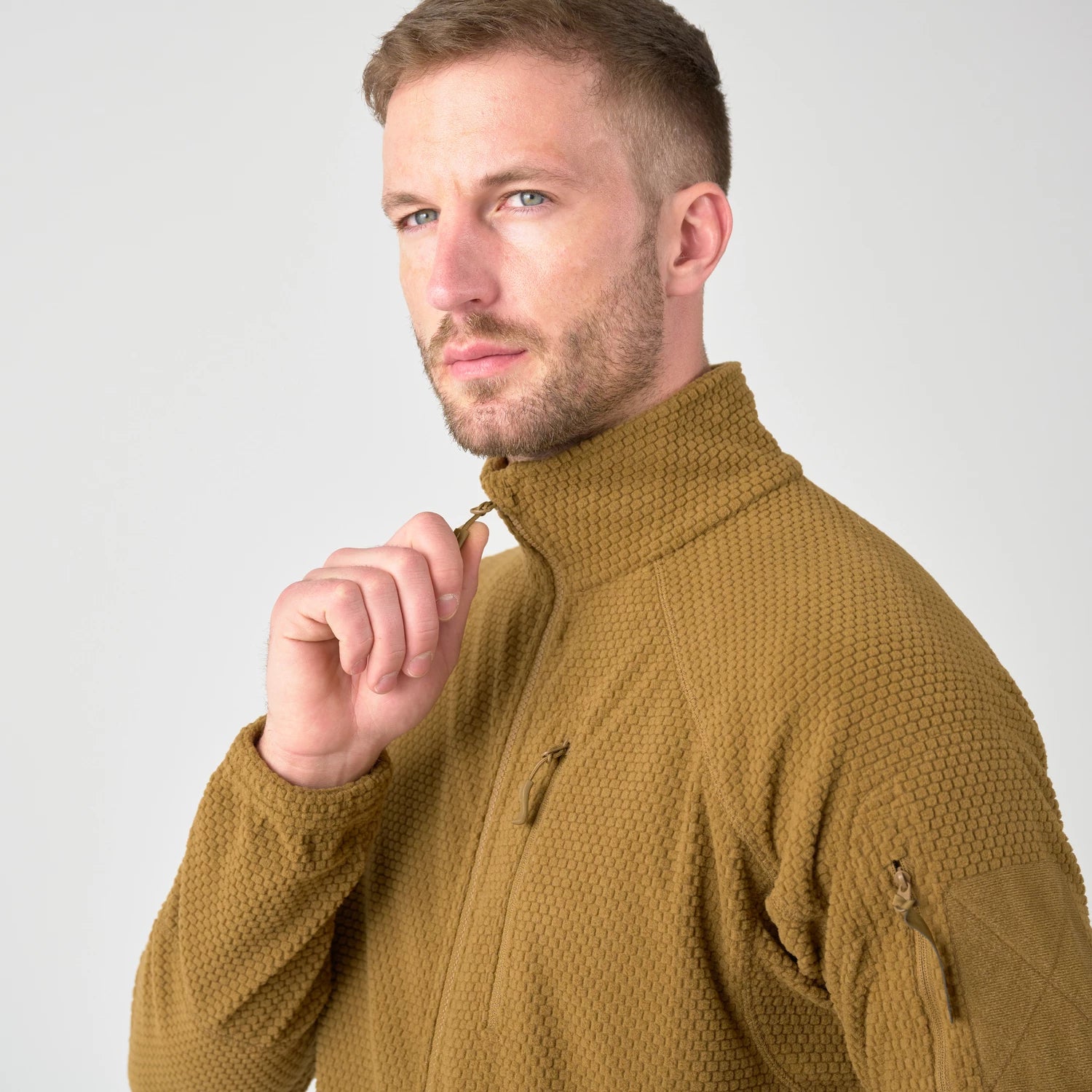Helikon-Tex Alpha Tactical flisová bunda, olivová – detail 2