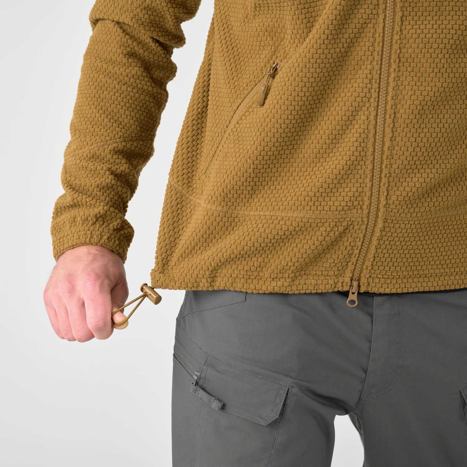 Helikon-Tex Alpha Tactical flisová bunda, olivová – detail 8