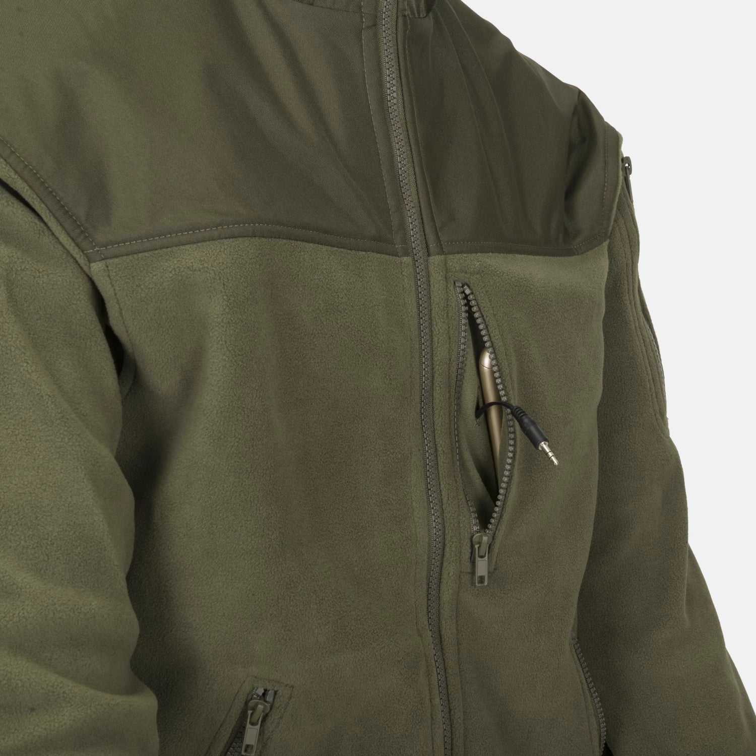 Helikon-Tex Classic Army flisová spevnená bunda, čierna – detail 2