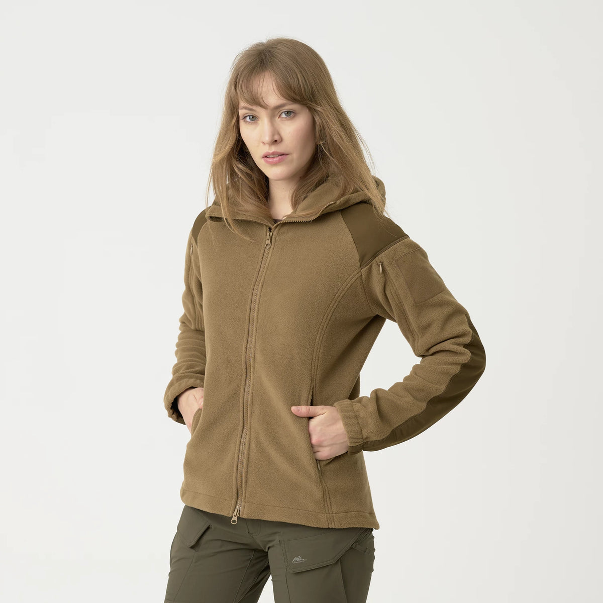Helikon-Tex CUMULUS mikina dámska Heavy Fleece, Coyote – detail 5