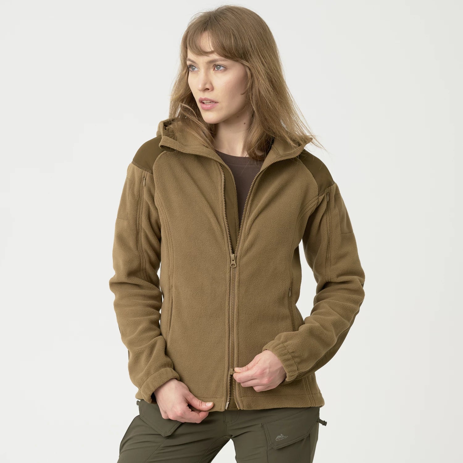 Helikon-Tex CUMULUS mikina dámska Heavy Fleece, Coyote – detail 6