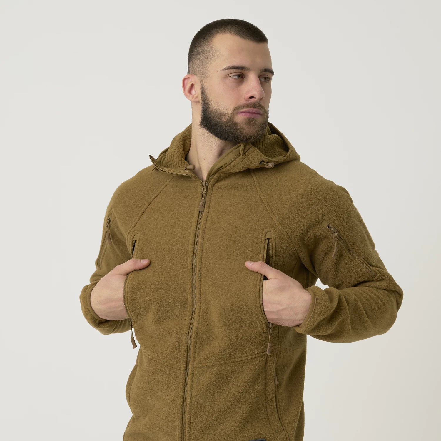 Helikon-Tex Patriot Mk 2 bunda Hybridný fleece, čierna – detail 2