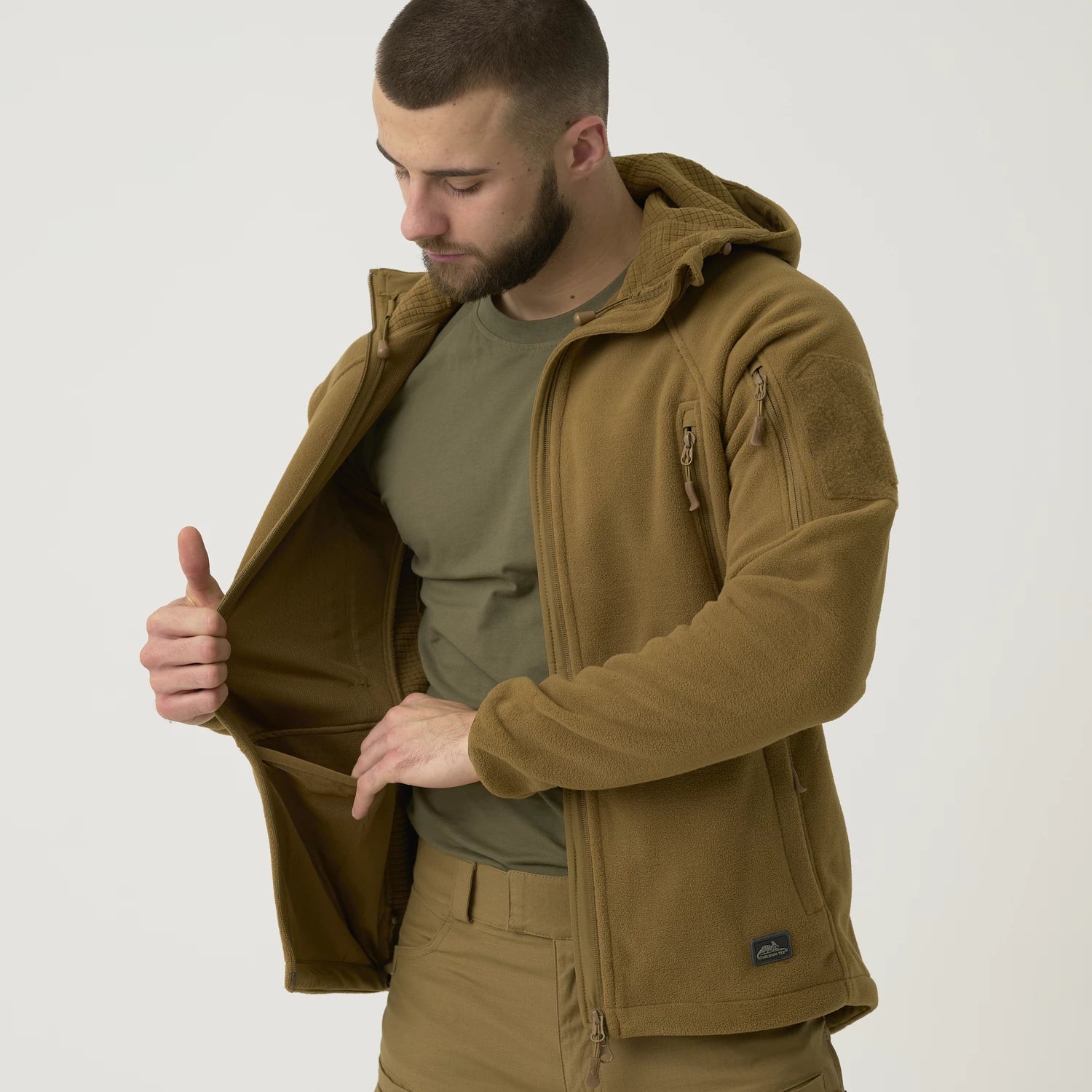 Helikon-Tex Patriot Mk 2 Hybrid Fleece mikina, Tiger Stripe – detail 5
