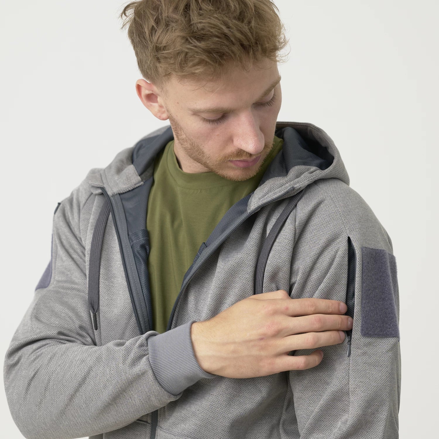 Helikon-Tex URBAN TACTICAL HOODIE mikina (FullZip), čierna – detail 2
