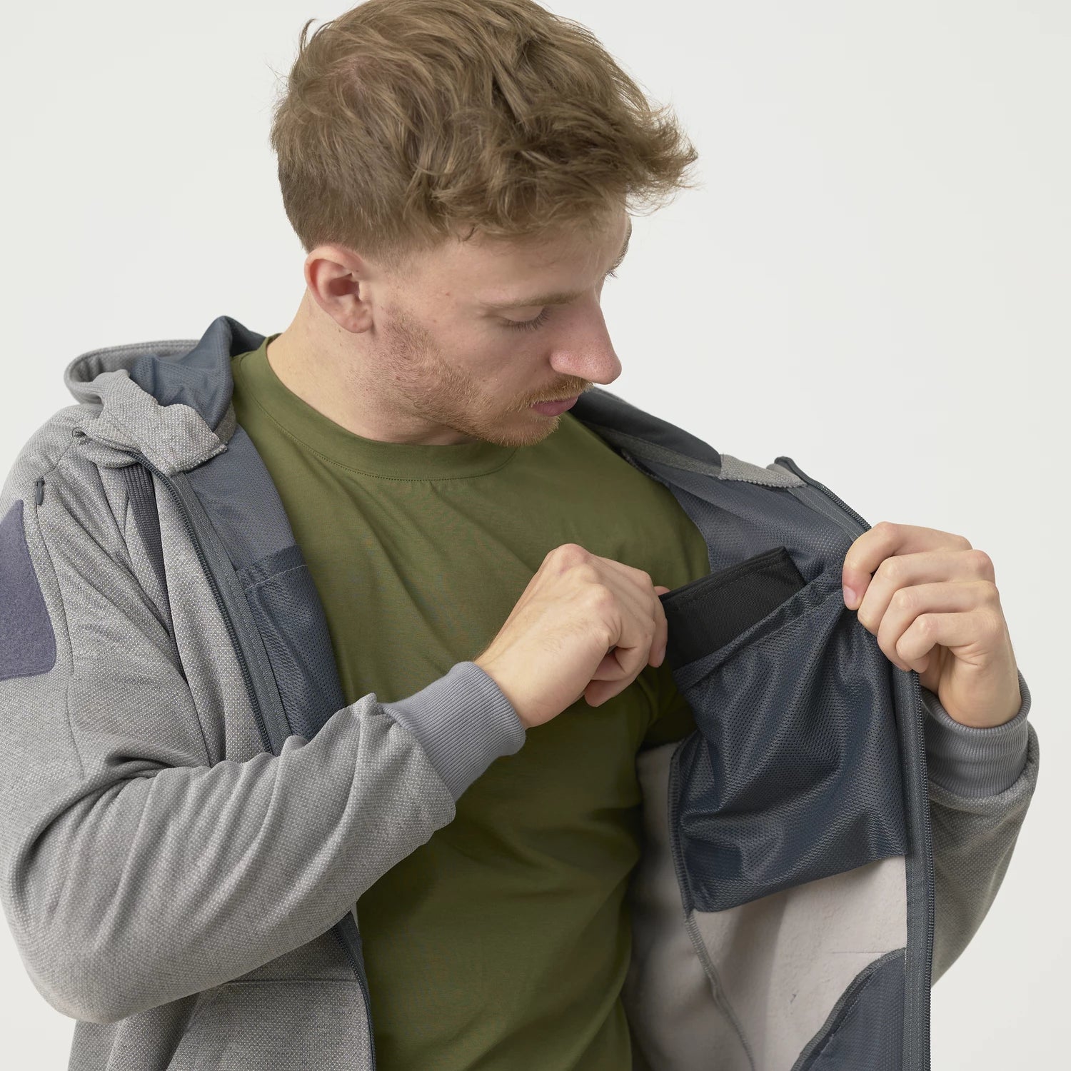 Helikon-Tex URBAN TACTICAL HOODIE mikina (FullZip), čierna – detail 4