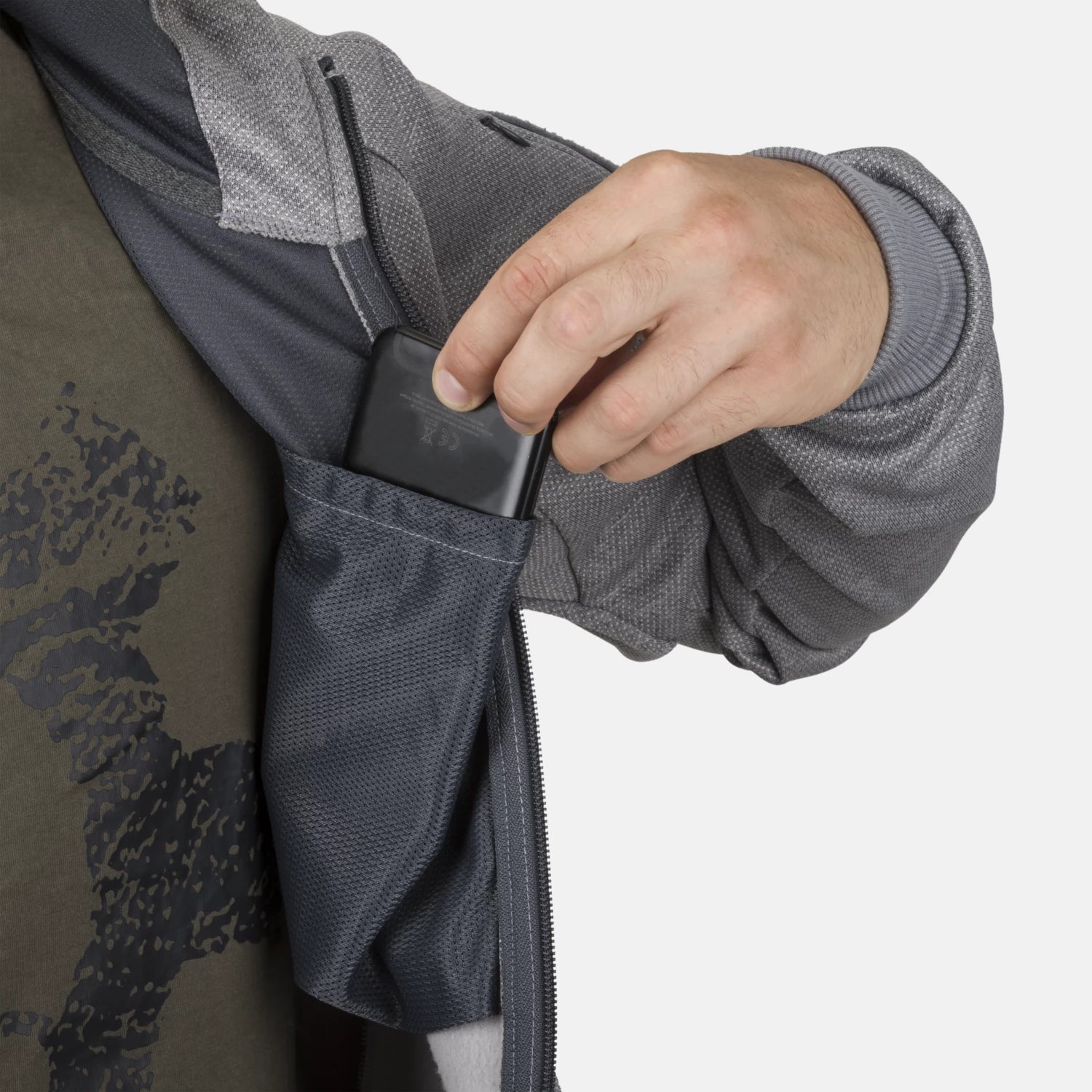 Helikon-Tex URBAN TACTICAL HOODIE mikina (FullZip), čierna – detail 6