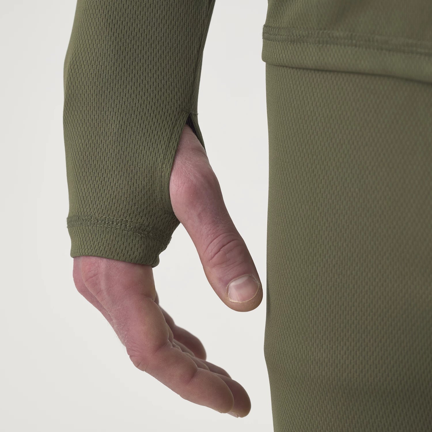Helikon-Tex US LVL 1 spodné prádlo tričko, olivovo zelená – detail 3