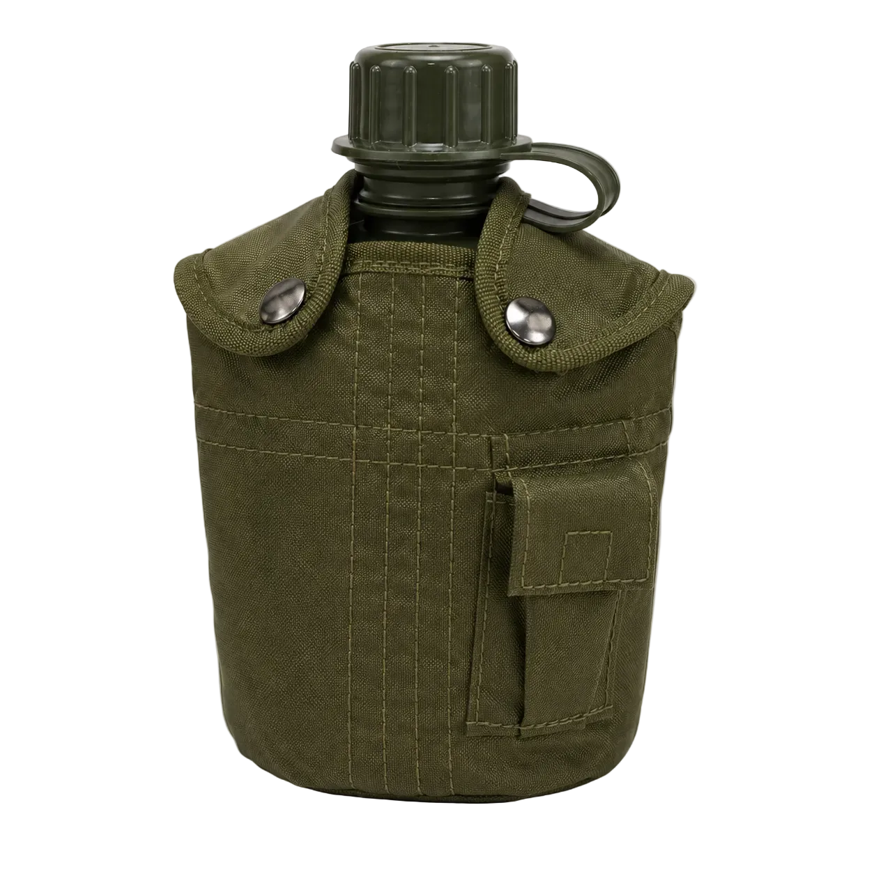 Полева манерка Dragowa Tactical с алуминиева купа 1L, зелена
