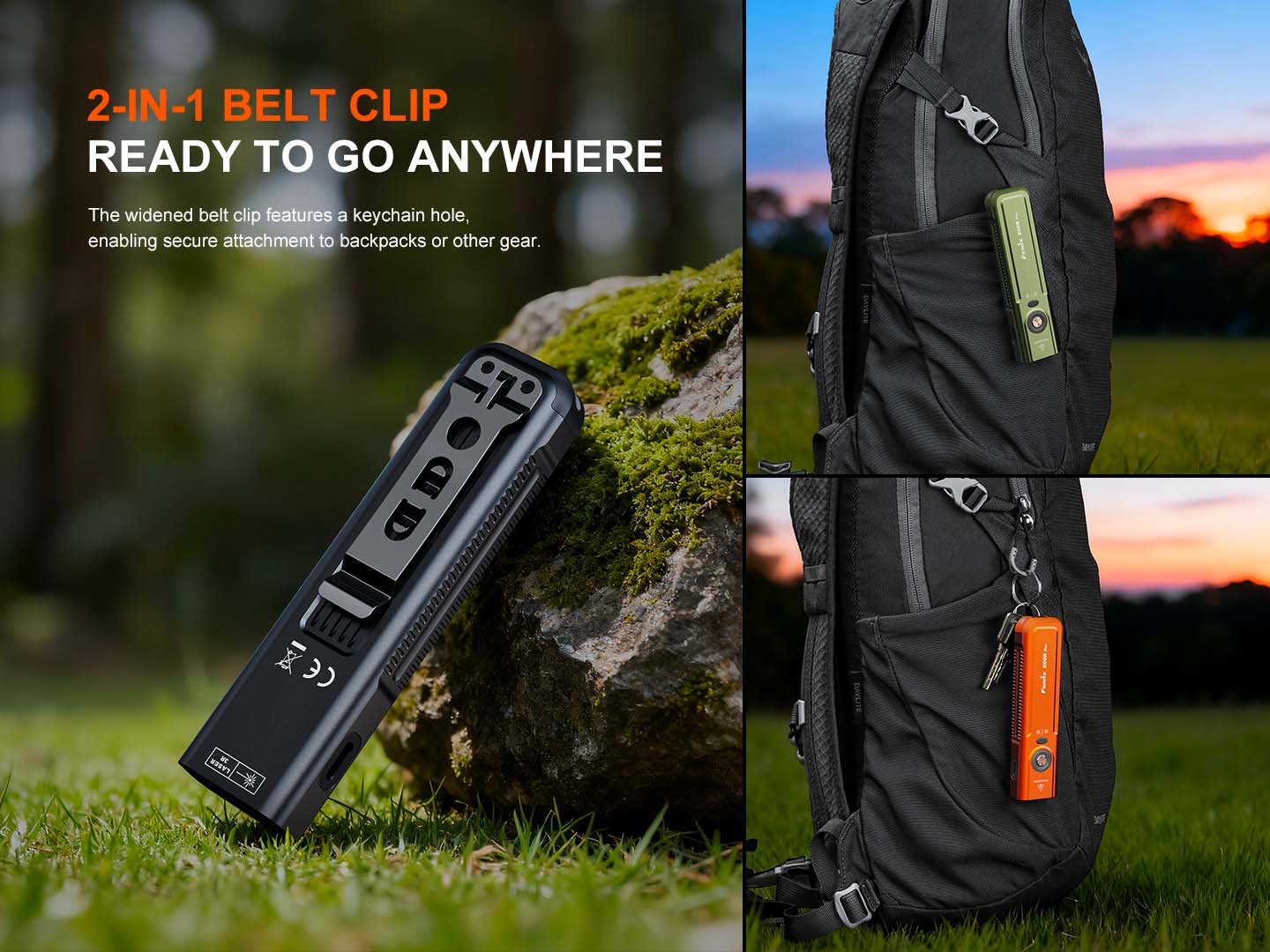 Fenix E06R PRO nabíjateľná EDC baterka, čierna