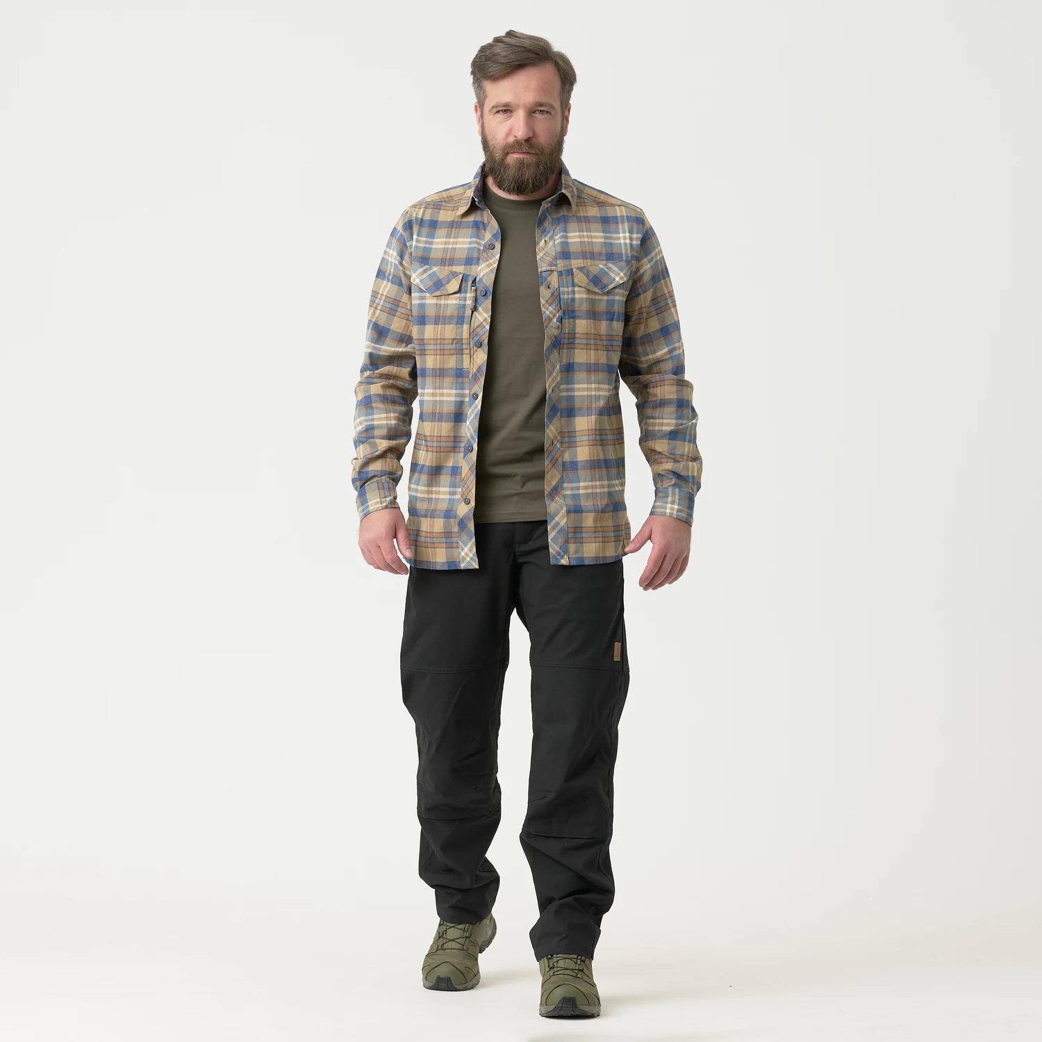 Helikon-Tex Defender Mk2 PILGRIM košeľa, Rust Plaid – detail 1
