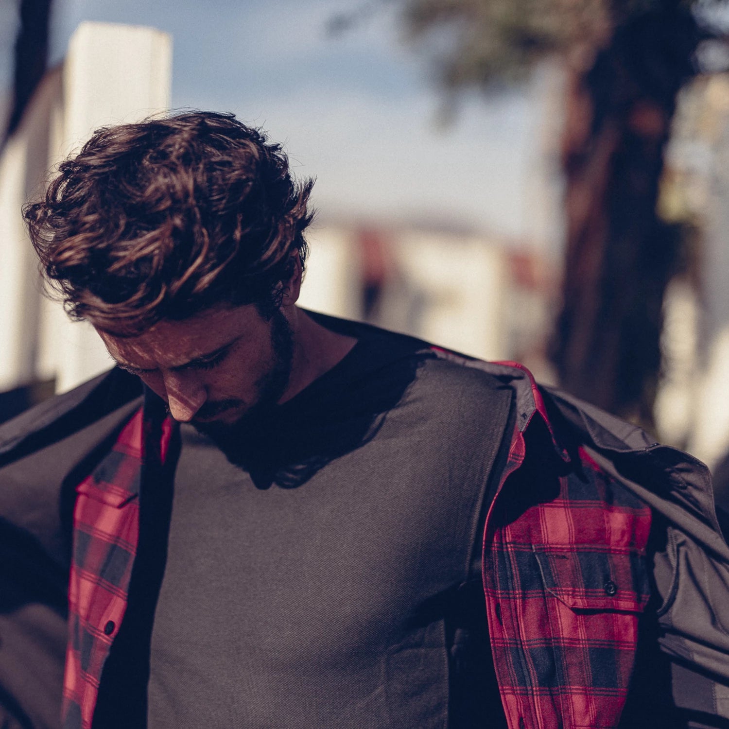 Helikon-Tex GreyMan košeľa Foggy Meadow Plaid – v použití 1