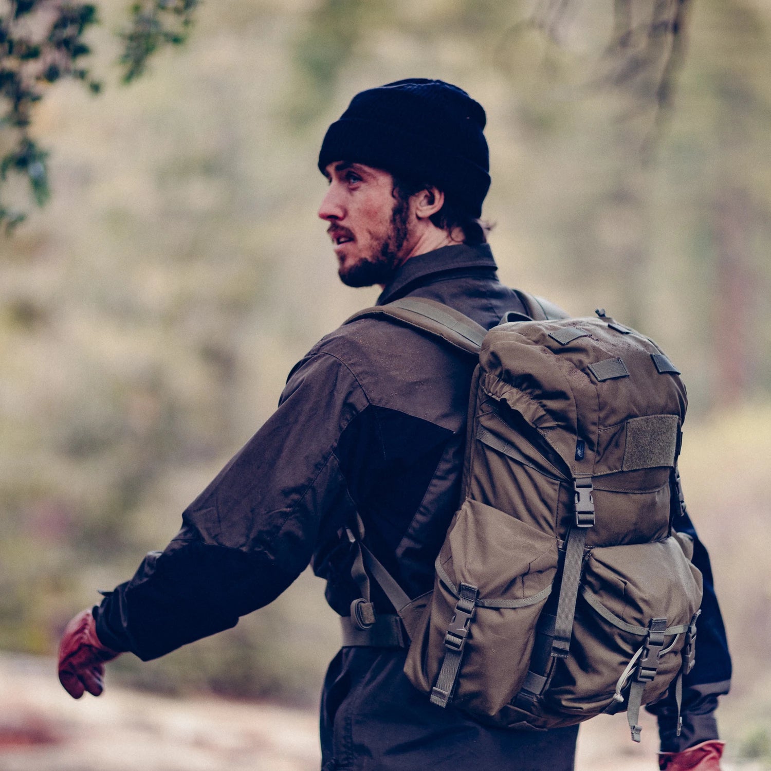 Helikon-Tex WOODSMAN košeľa Taiga Green / Black – v použití 1