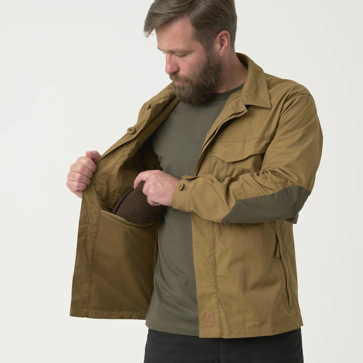 Helikon-Tex WOODSMAN košeľa, zemitá hnedá / čierna A – detail 5