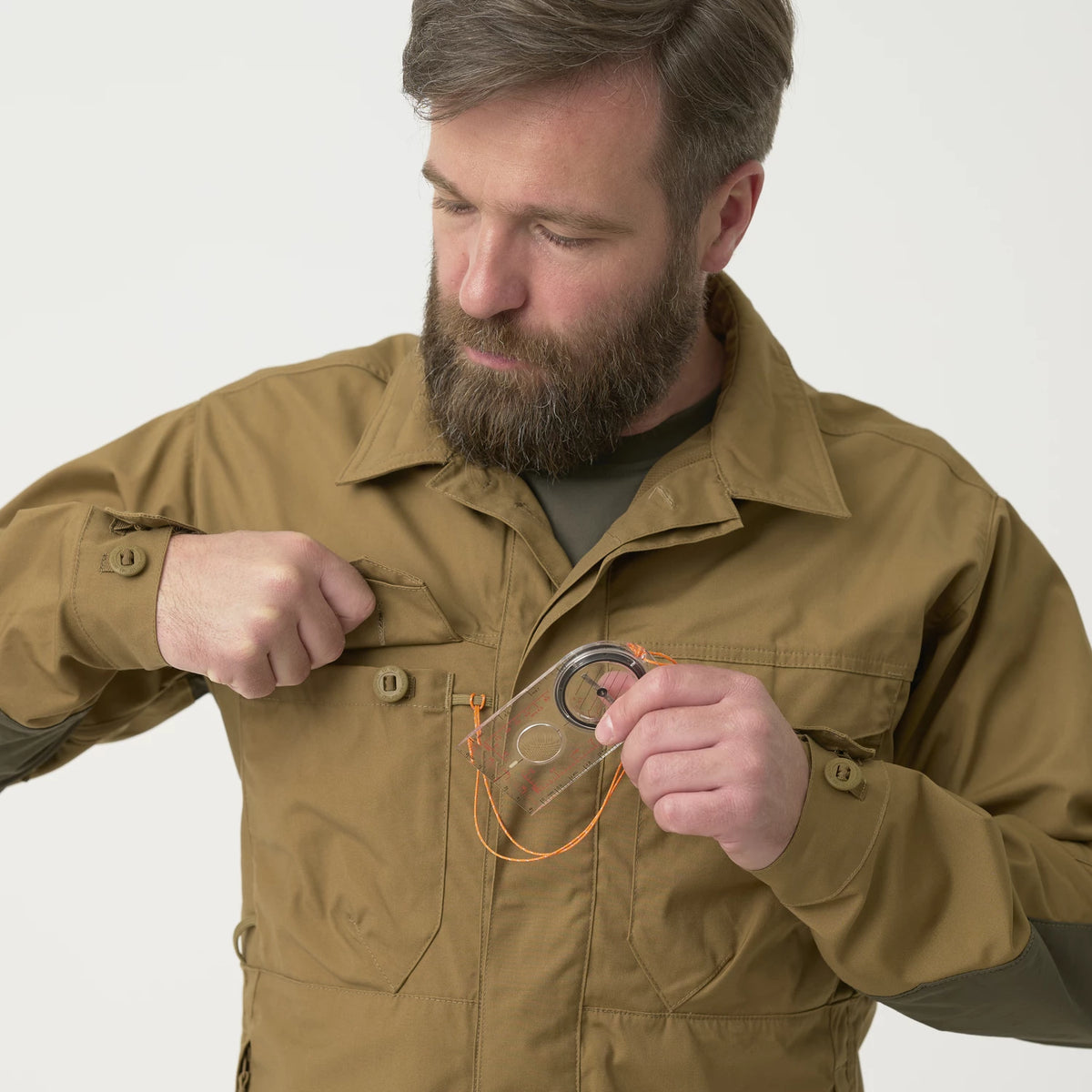Helikon-Tex WOODSMAN košeľa, zemitá hnedá / čierna A – detail 8