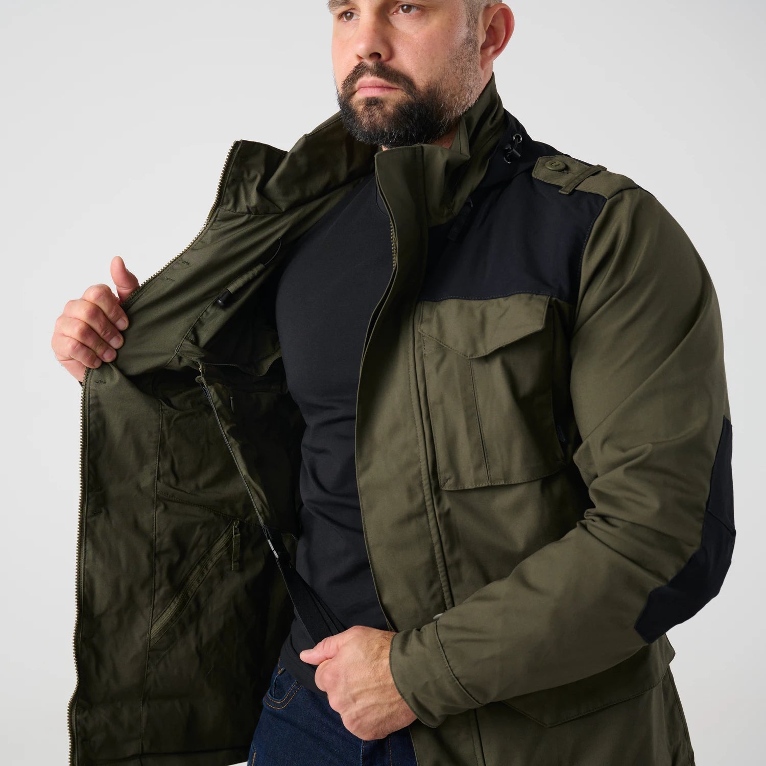 Helikon-Tex COVERT M-65 kabát JACKET, ash grey – detail 8