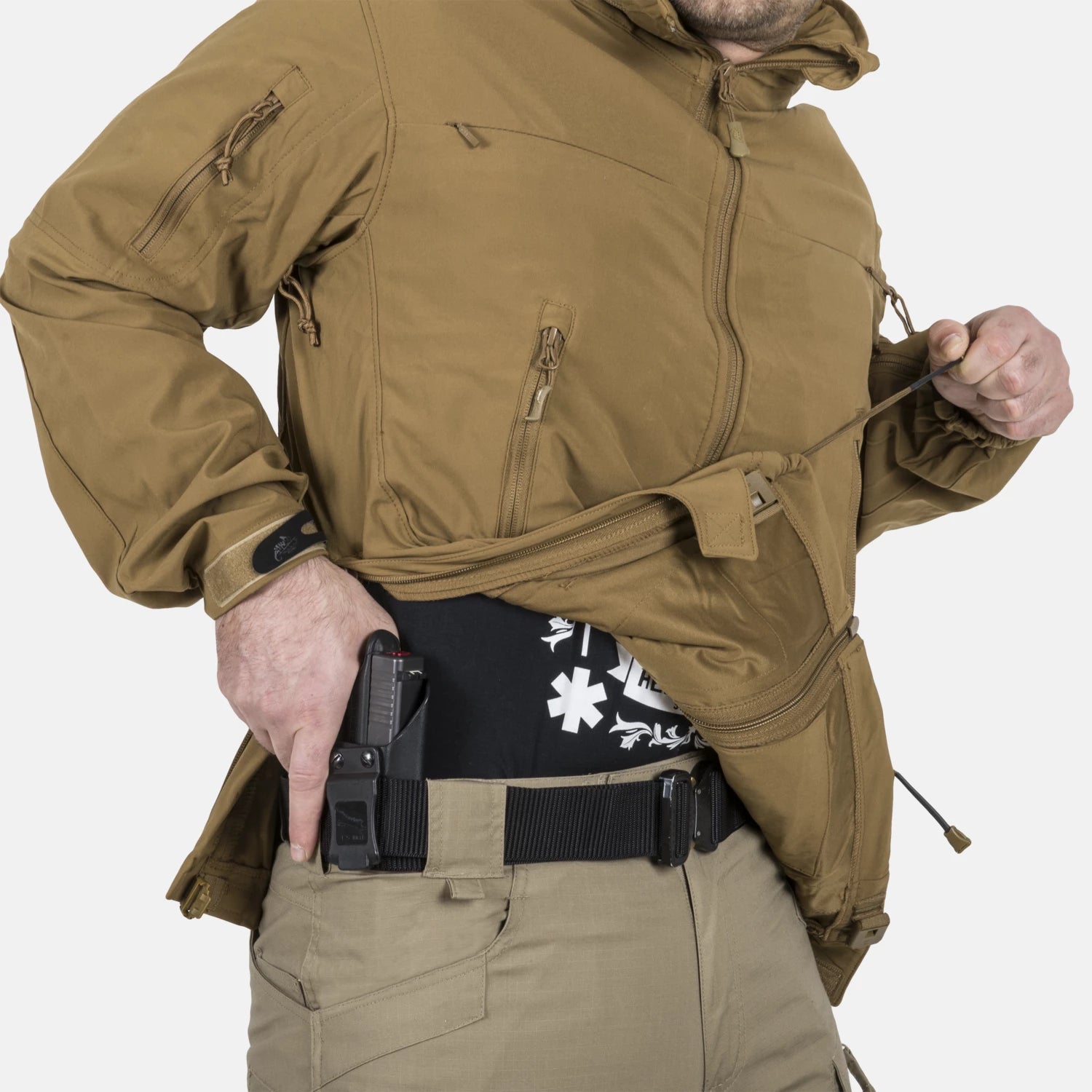 Helikon-Tex COUGAR QSA™ + HID™ Soft Shell bunda, čierna – detail 6