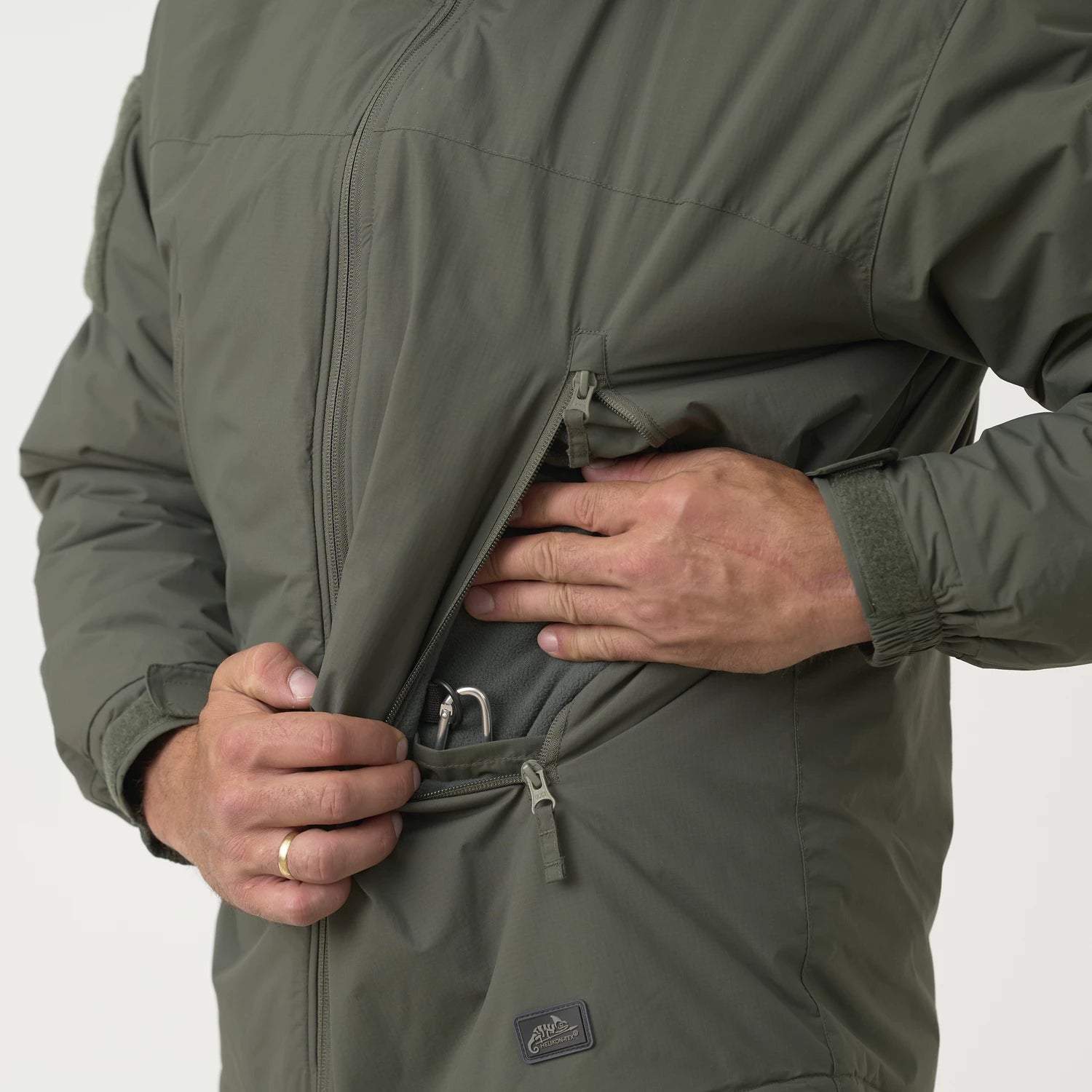 Helikon-Tex LEVEL 7 ľahká zimná bunda Climashield Apex 100g, Alpha Green – detail 2