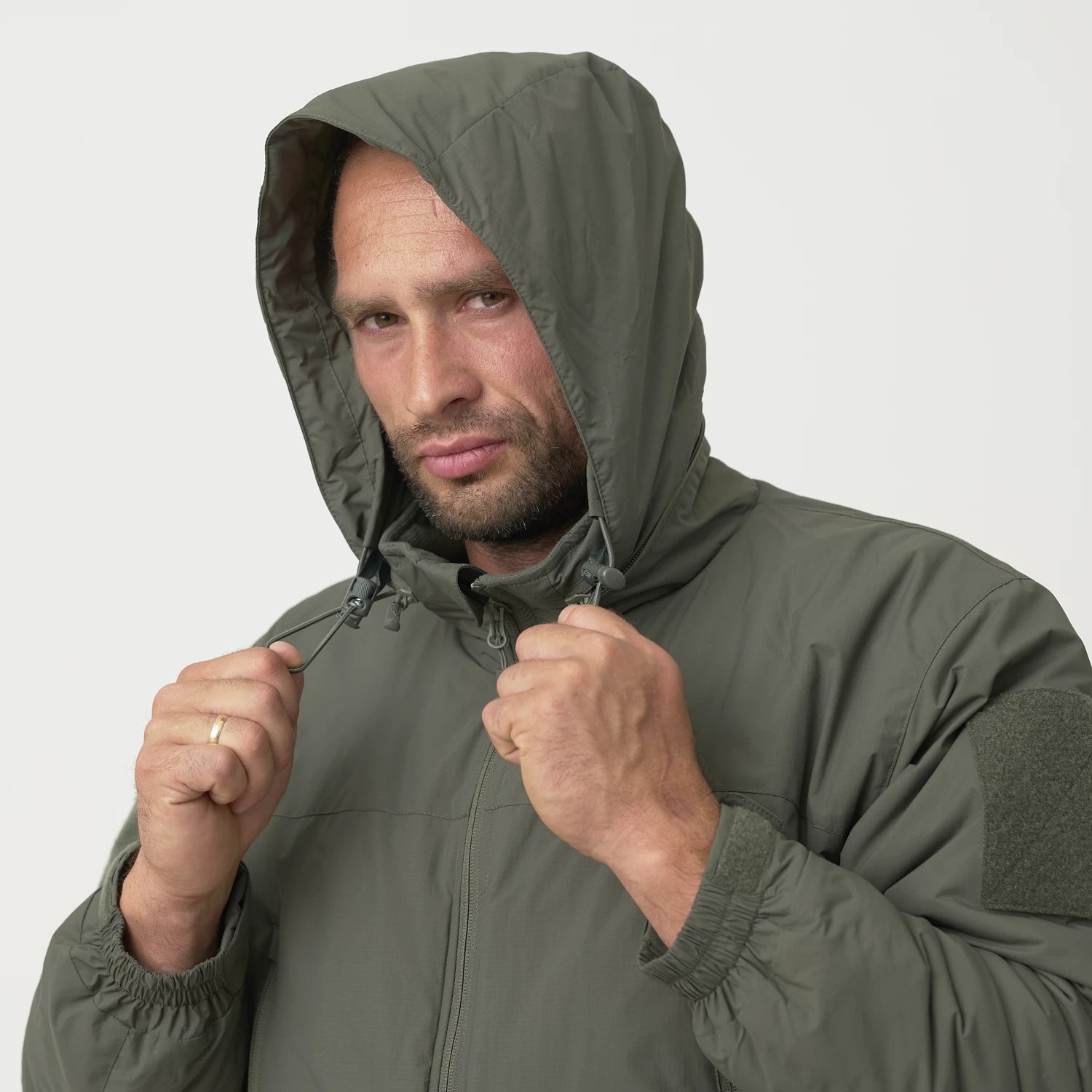 Helikon-Tex LEVEL 7 ľahká zimná bunda Climashield Apex 100g, Alpha Green – detail 4