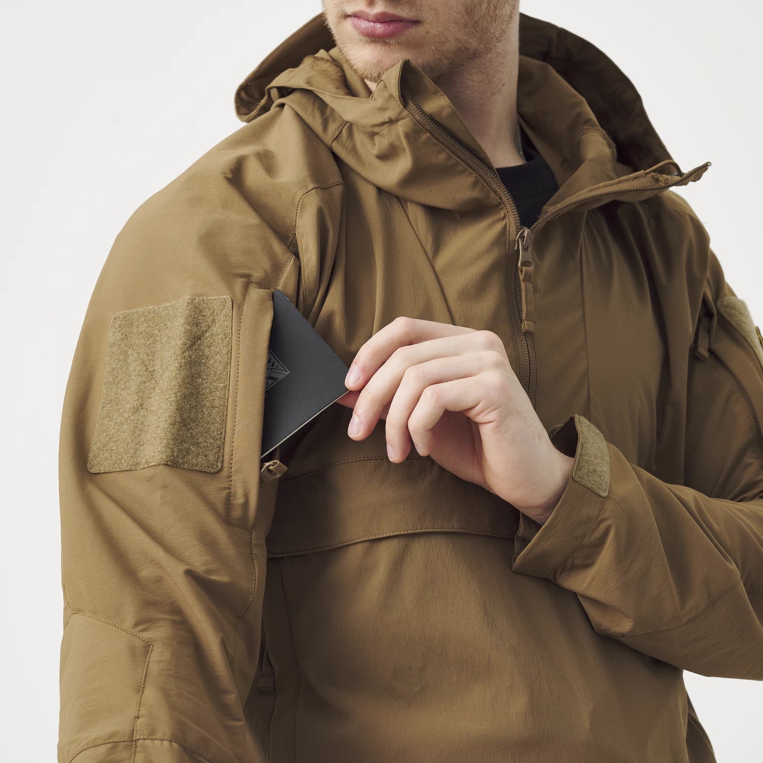Helikon-Tex MISTRAL Soft Shell anorak bunda, Black – detail 4