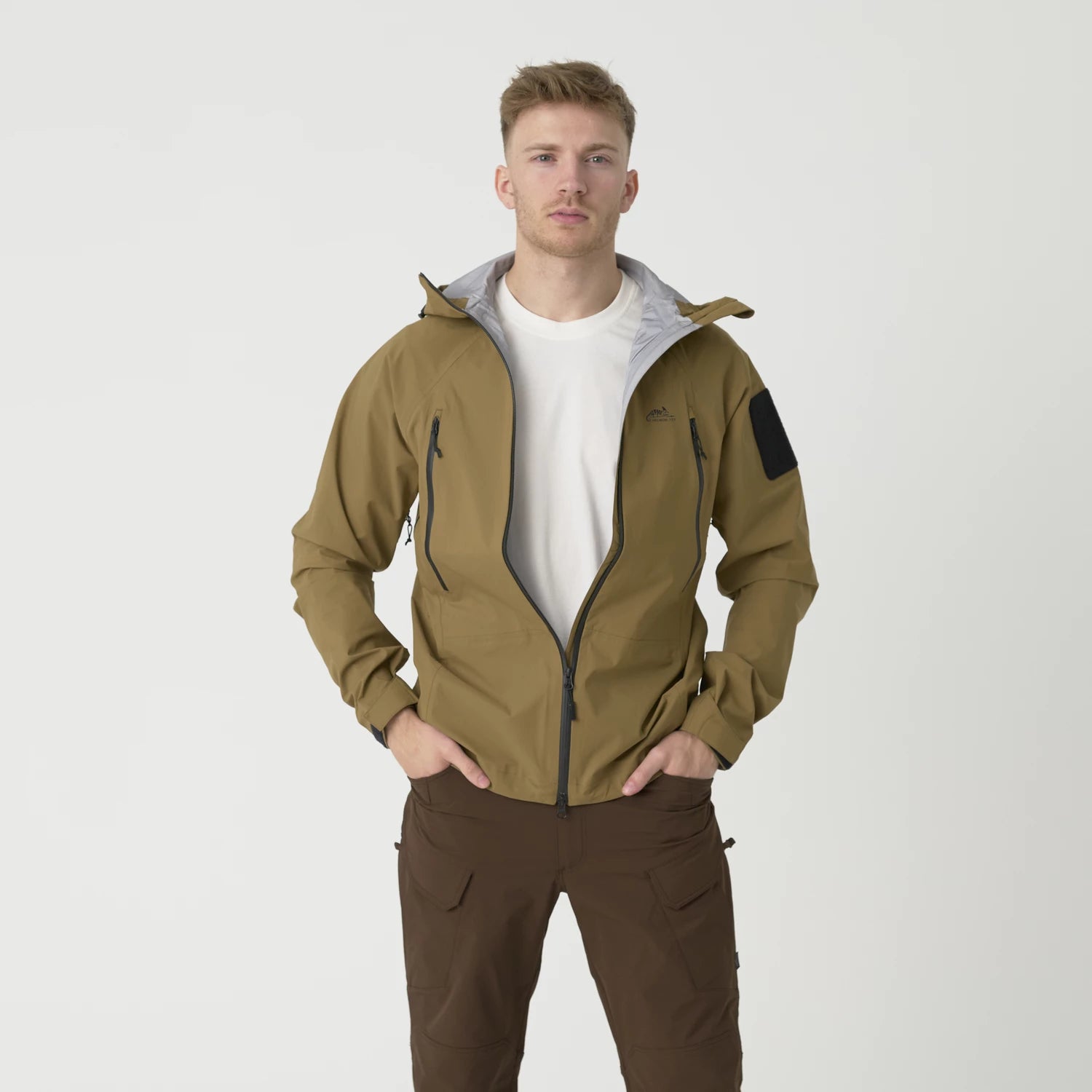 Helikon-Tex SQUALL Hardshell bunda TorrentStretch, Coyote – detail 2