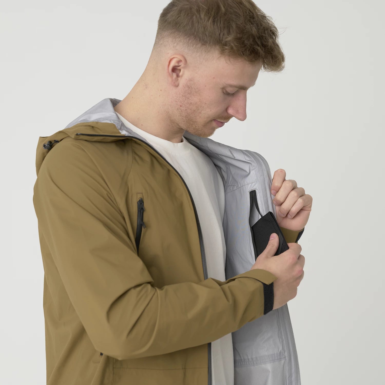 Helikon-Tex SQUALL Hardshell bunda TorrentStretch, Coyote – detail 8