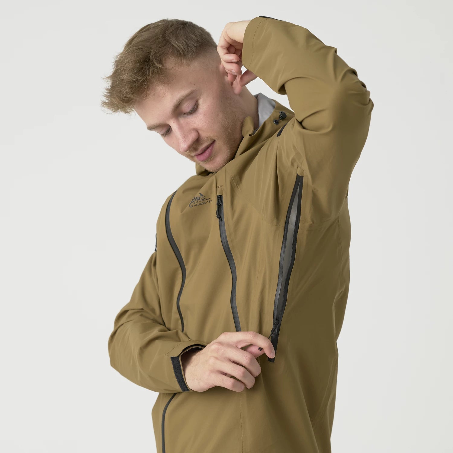 Helikon-Tex SQUALL Hardshell bunda TorrentStretch, Coyote – detail 17