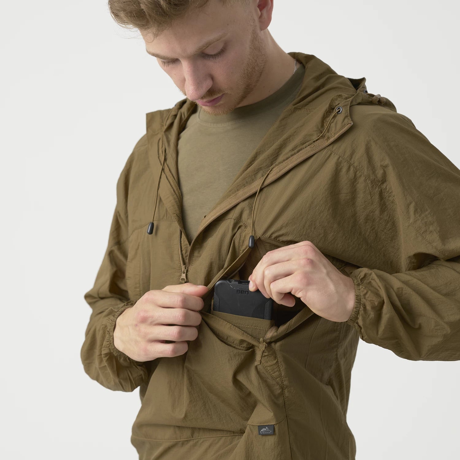 Helikon-Tex WINDRUNNER vetrovka WindPack Nylon, Shadow Grey – detail 3