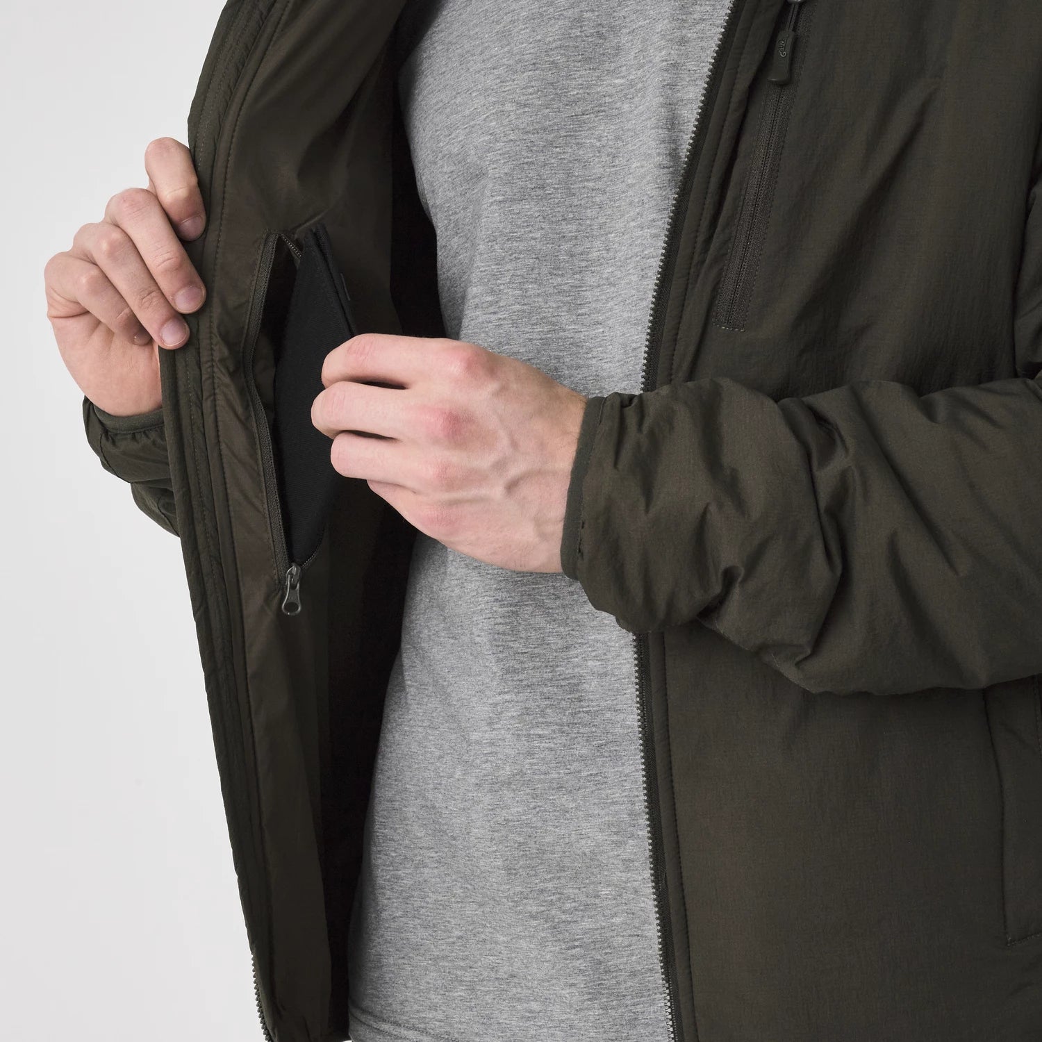 Helikon-Tex WOLFHOUND bunda s kapucňou Climashield Apex, US Woodland – detail 5
