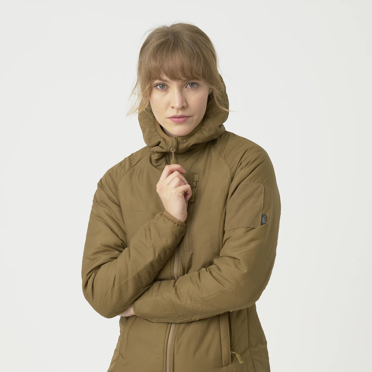 Helikon-Tex WOLFHOUND bunda dámska s kapucňou, US Woodland – detail 6