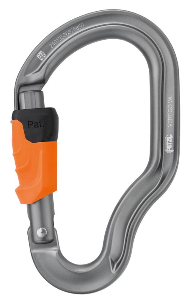 Petzl VERTIGO карабина WIRE-LOCK с предпазител на заключката