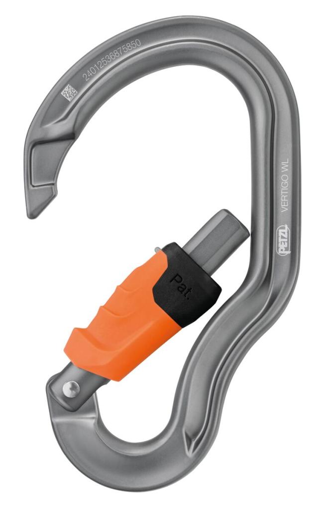 Petzl VERTIGO карабина WIRE-LOCK с предпазител на заключката