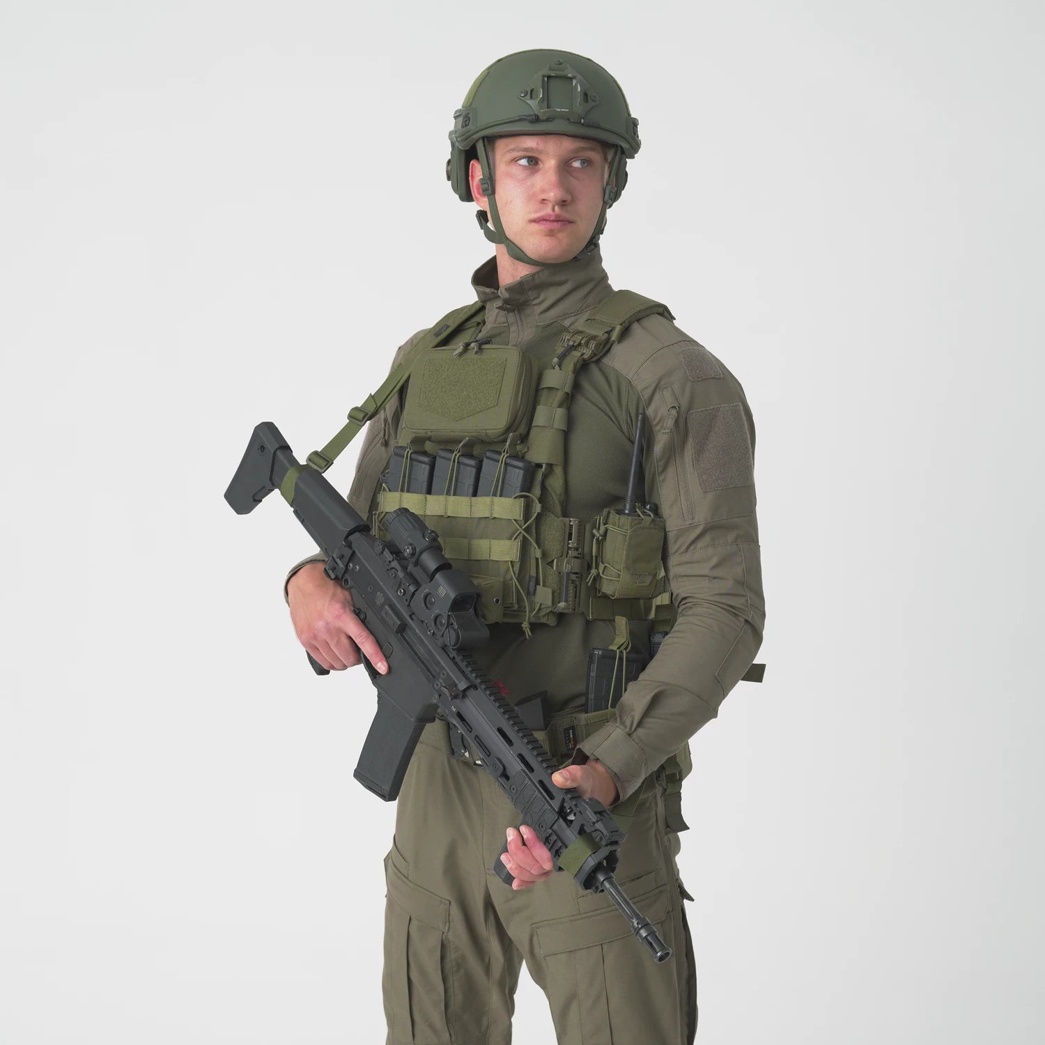 Helikon-Tex Guardian Cummerbund Quick Release rýchlospojovací bočný panel, Olive Green – detail 1