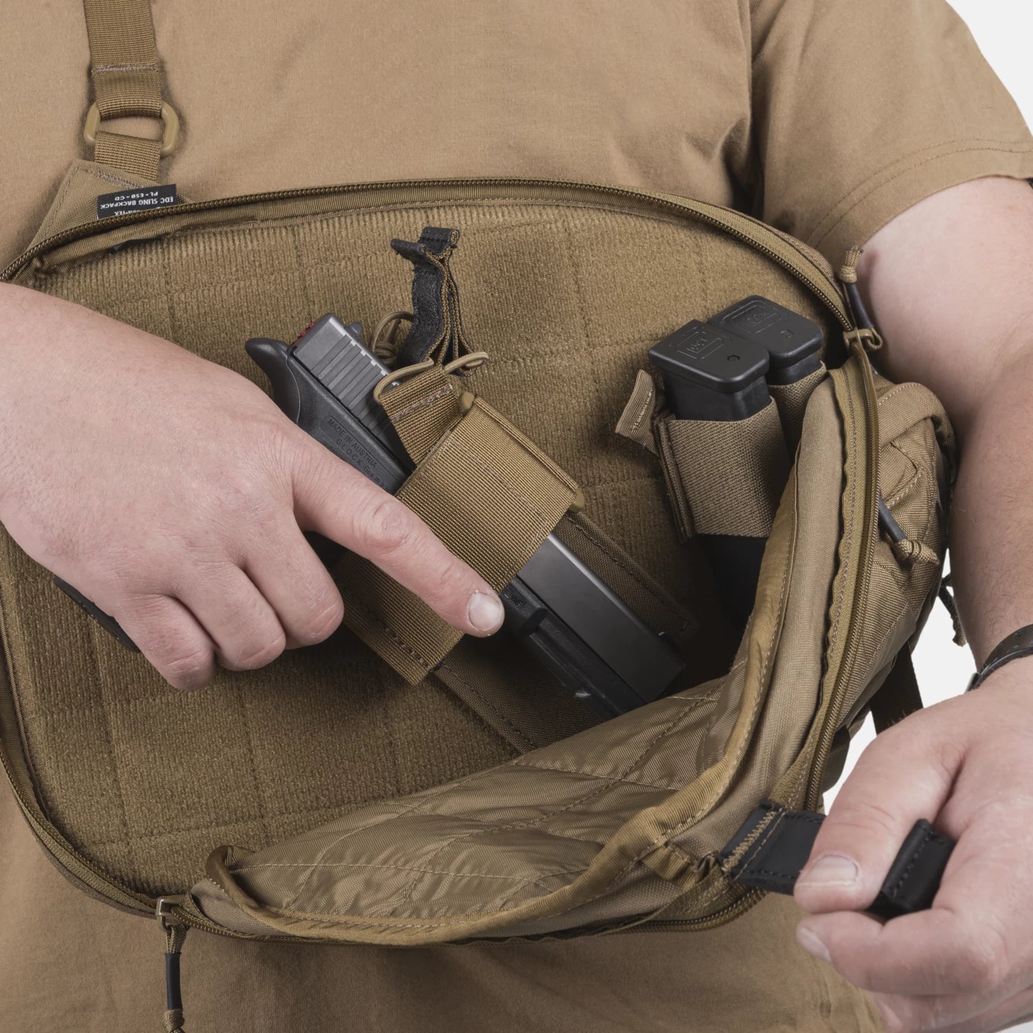 Helikon-Tex EDC Sling batoh, Shadow Grey – detail 3