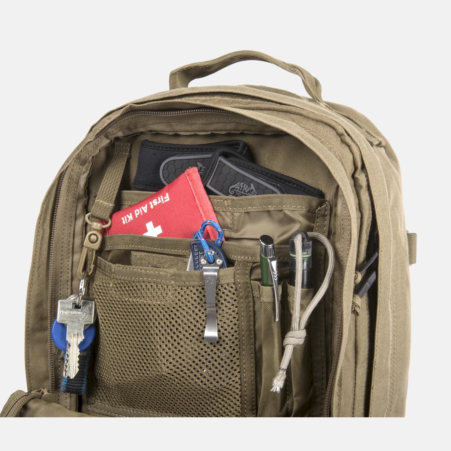 Helikon-Tex Raccoon Mk2 Backpack batoh Cordura® olive green, 20l – detail 3