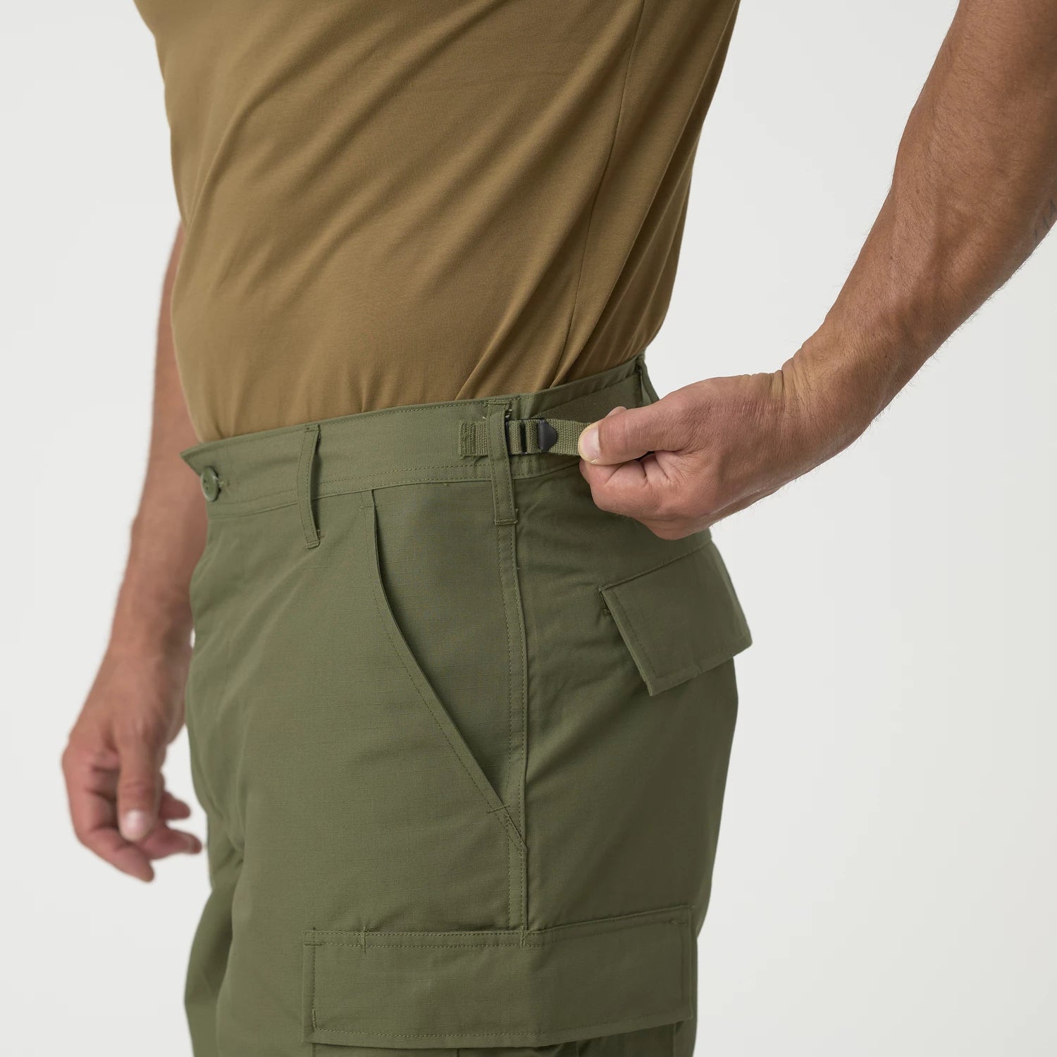 Helikon-Tex BDU krátke nohavice PolyCotton Ripstop, čierne – detail 2