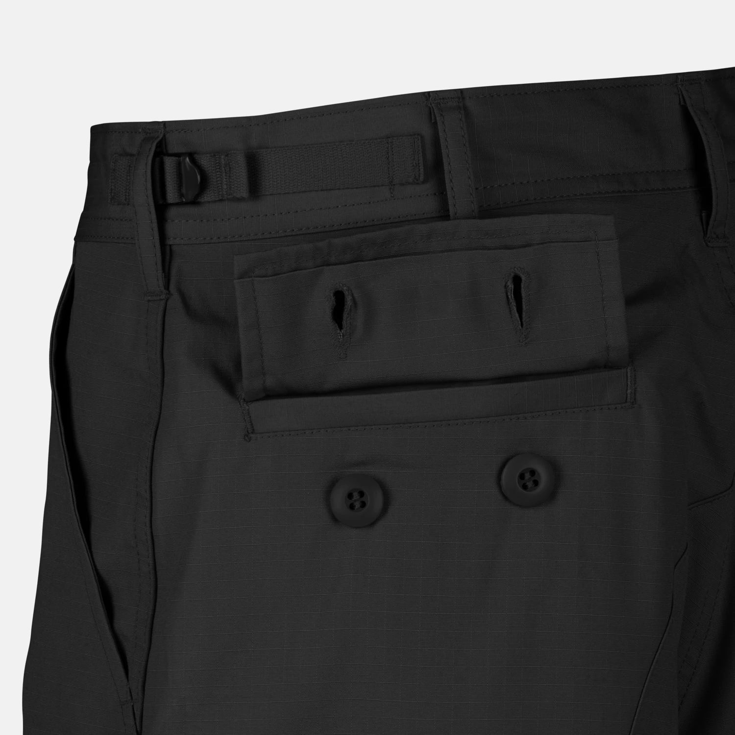 Helikon-Tex BDU krátke nohavice PolyCotton Ripstop, čierne – detail 6