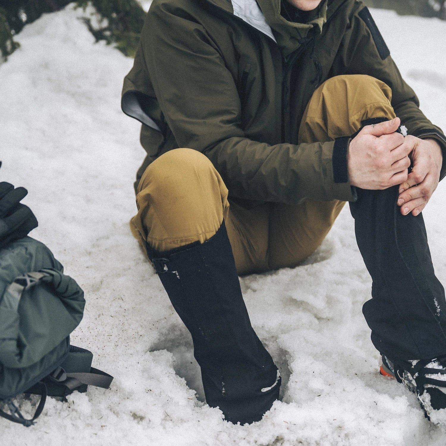 Helikon-Tex BLIZZARD nohavice StormStretch, Coyote – v použití 3
