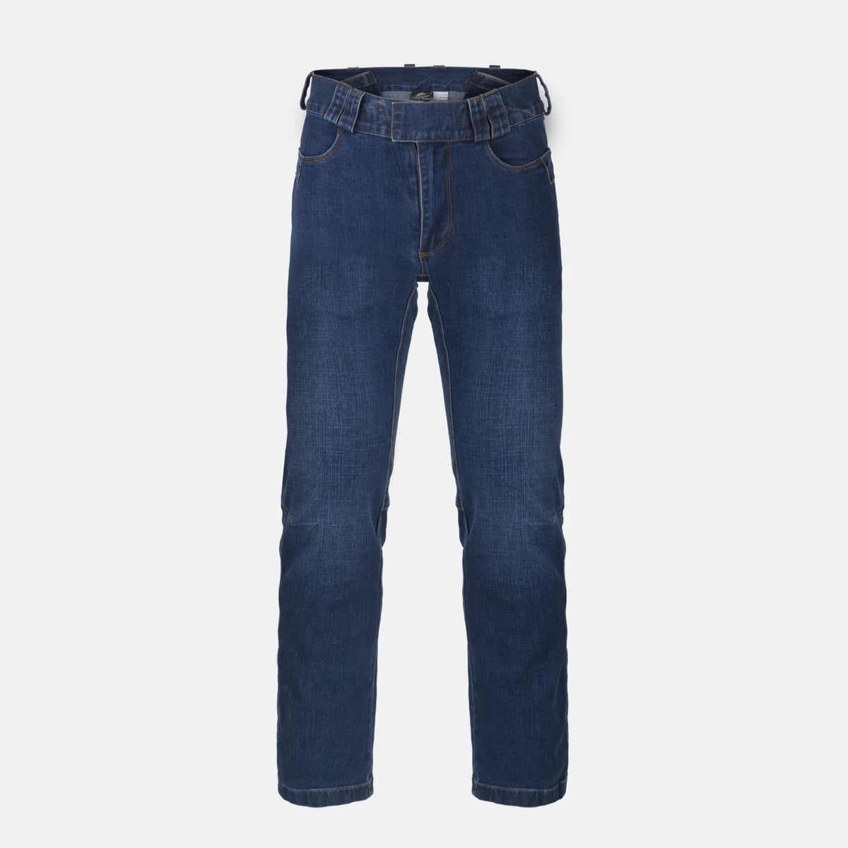 Helikon-Tex COVERT nohavice taktické Denim Mid, Vintage Worn Blue – predná strana