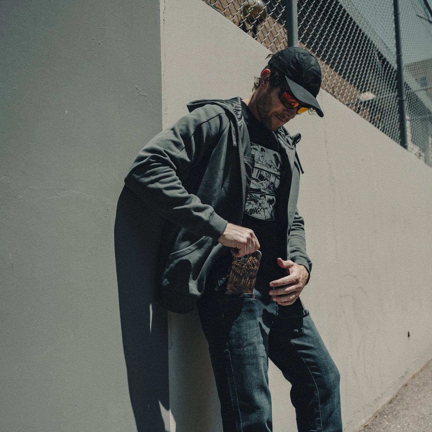Helikon-Tex Greyman Tactical Jeans nohavice denim, dark blue – v použití 1
