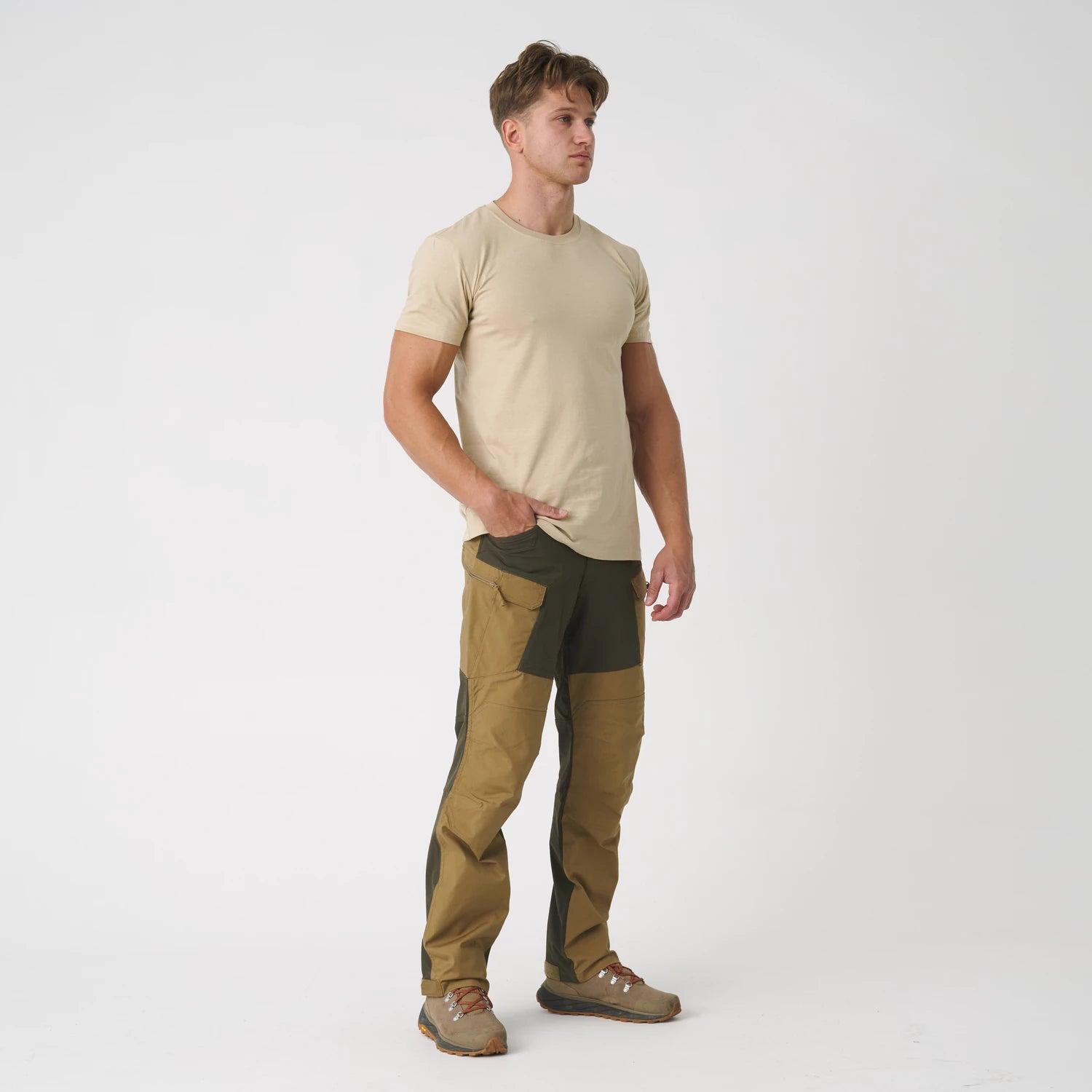 Helikon-Tex Hybrid Outback nohavice DuraCanvas, ash grey/čierna – detail 1