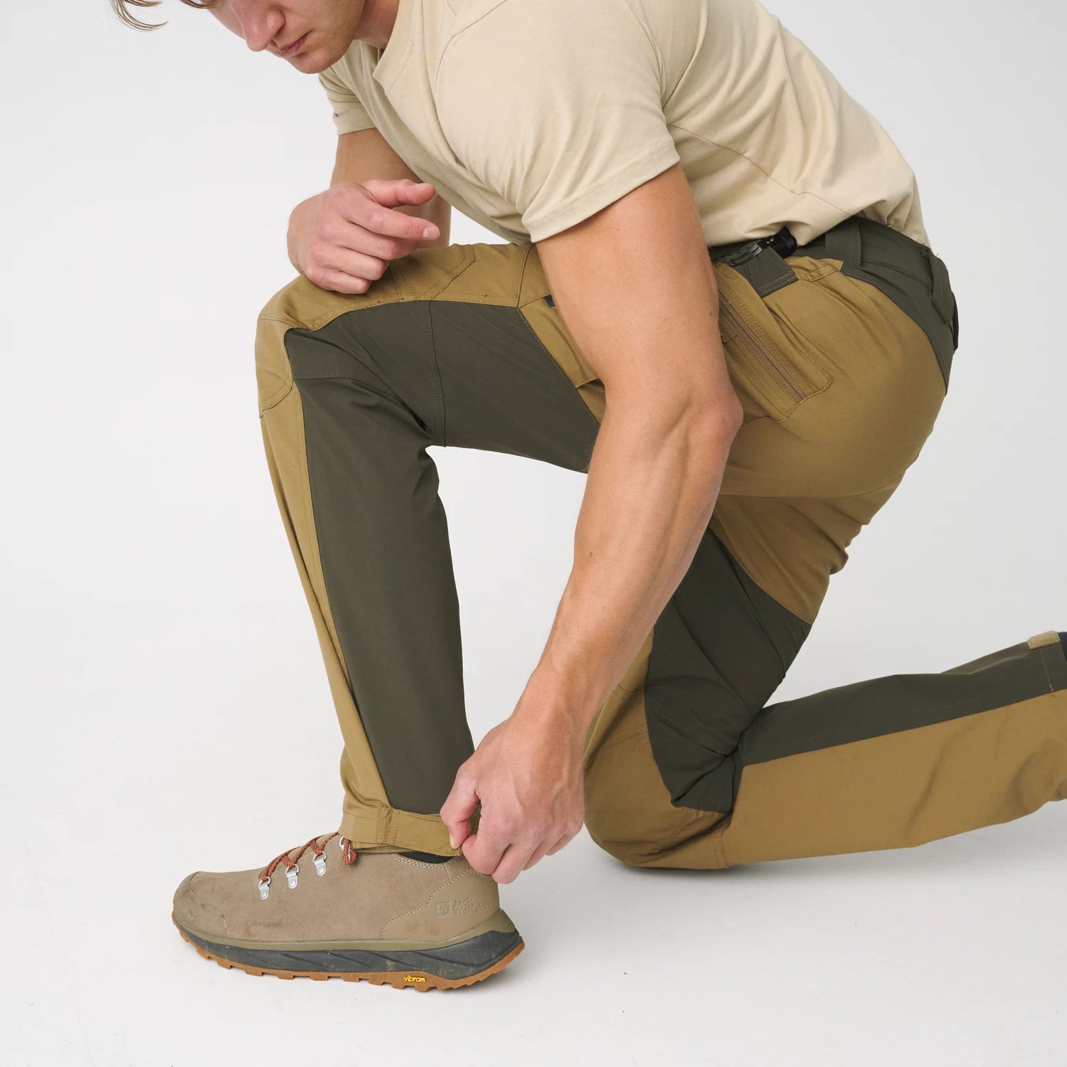 Helikon-Tex HYBRID OUTBACK nohavice Dura Canvas DuraCanvas, Taiga Green – detail 4