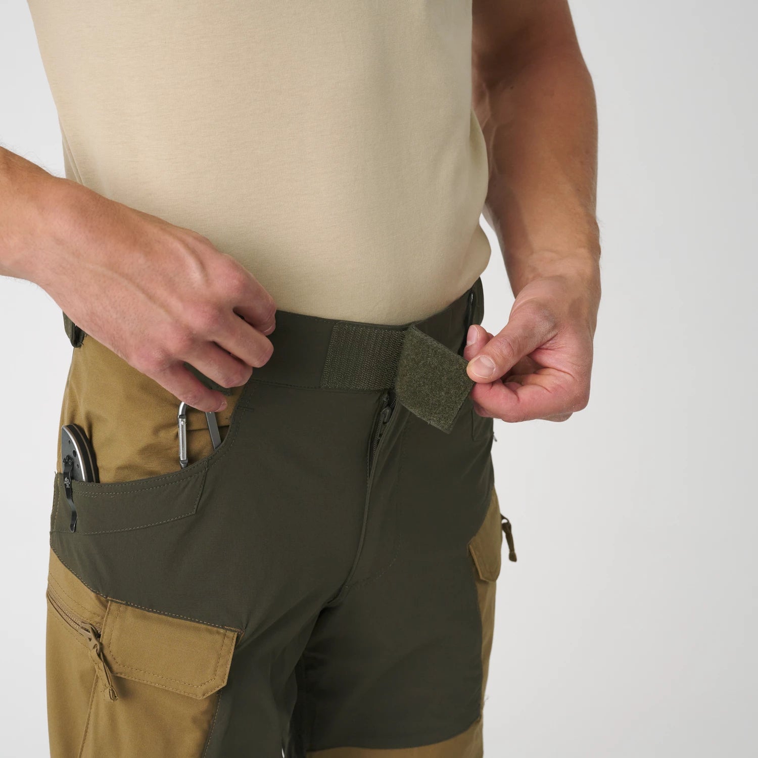 Helikon-Tex HYBRID OUTBACK nohavice Dura Canvas DuraCanvas, Taiga Green – detail 7