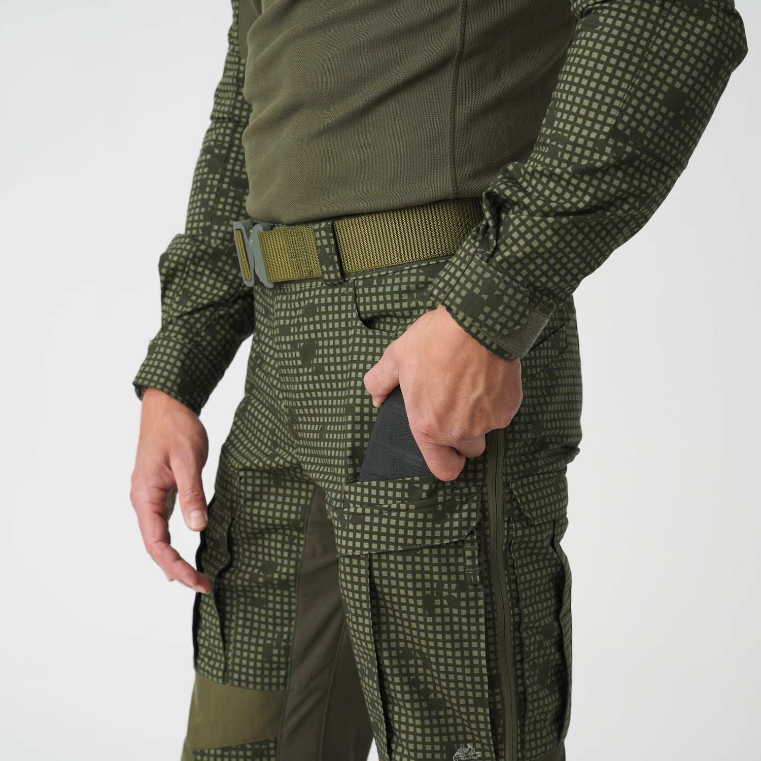 Helikon-Tex MCDU nohavice, US Woodland / Olive Green – detail 7