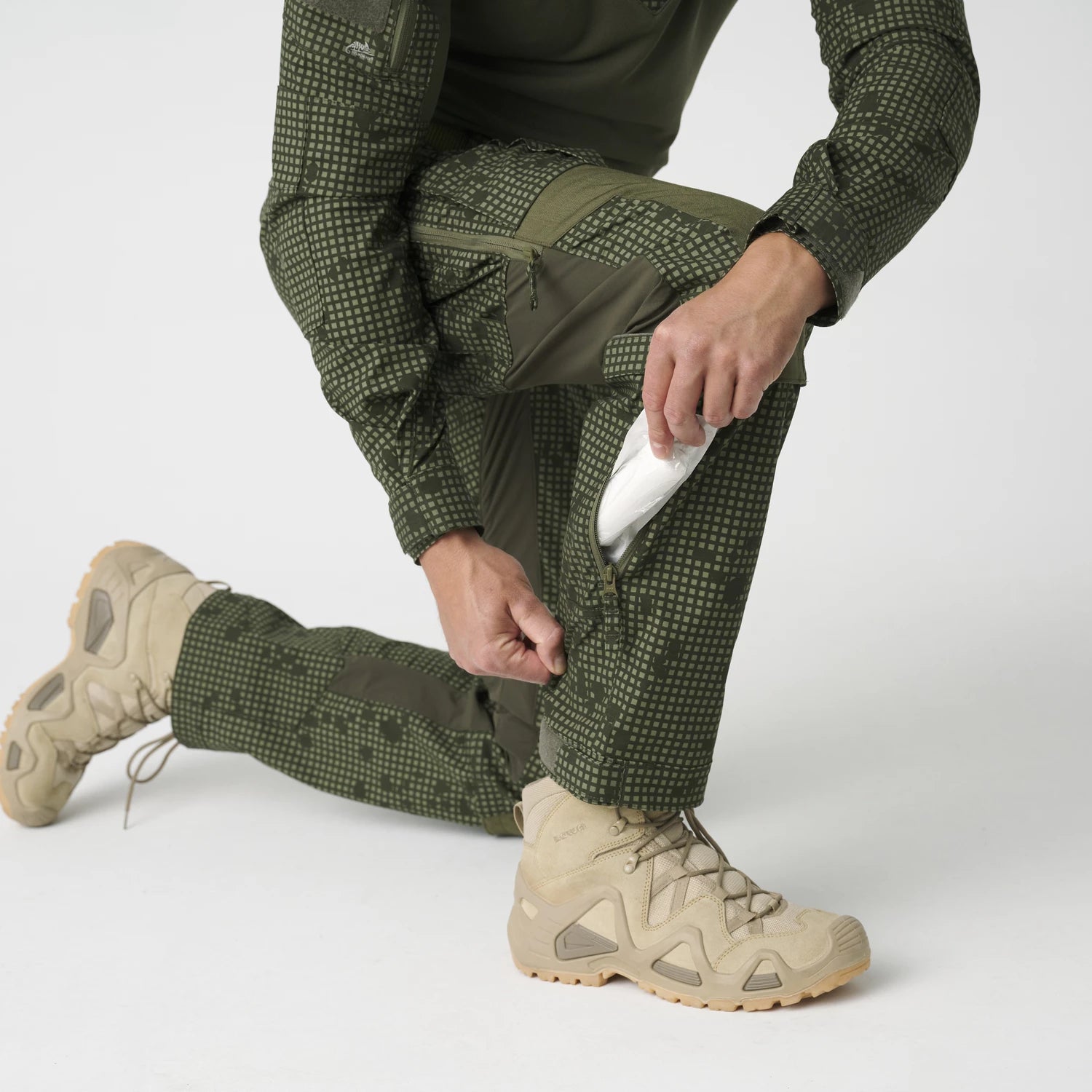 Helikon-Tex MCDU nohavice, US Woodland / Olive Green – detail 9