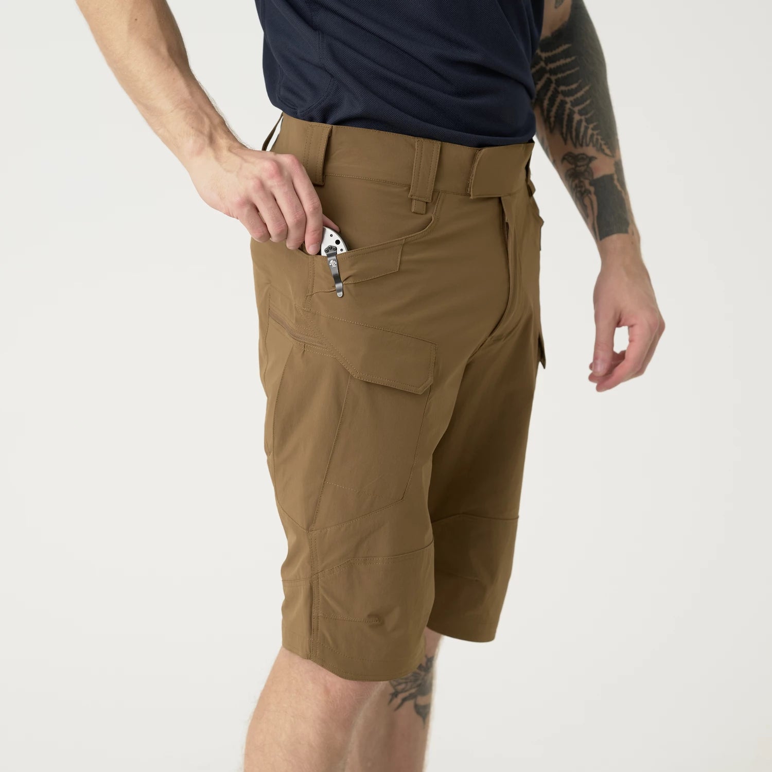 Helikon-Tex OTS 11" šortky VersaStretch taktické outdoorové Versa Stretch Lite, Shadow Grey – detail 6