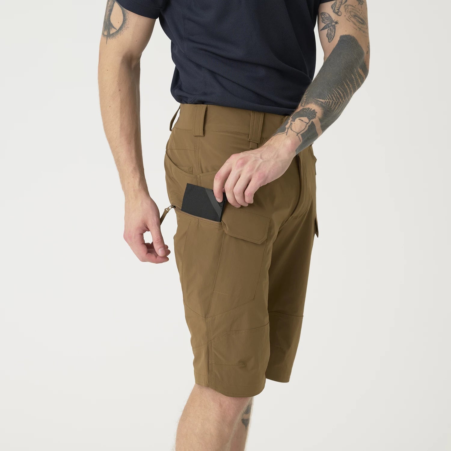Helikon-Tex OTS 11" šortky VersaStretch taktické outdoorové Versa Stretch Lite, Shadow Grey – detail 9