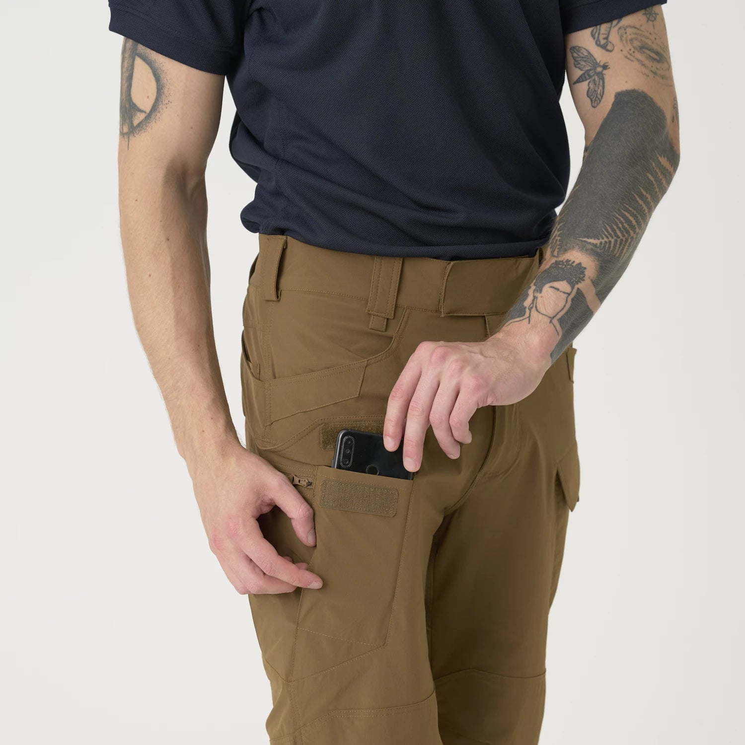 Helikon-Tex OTS 11" šortky VersaStretch taktické outdoorové Versa Stretch Lite, Shadow Grey – detail 11