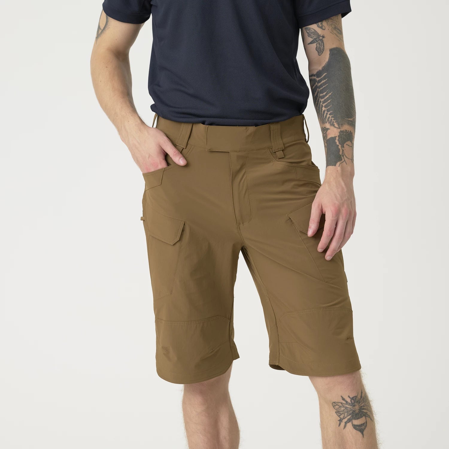 Helikon-Tex OTS 11" šortky VersaStretch taktické outdoorové Versa Stretch Lite, Shadow Grey – detail 14